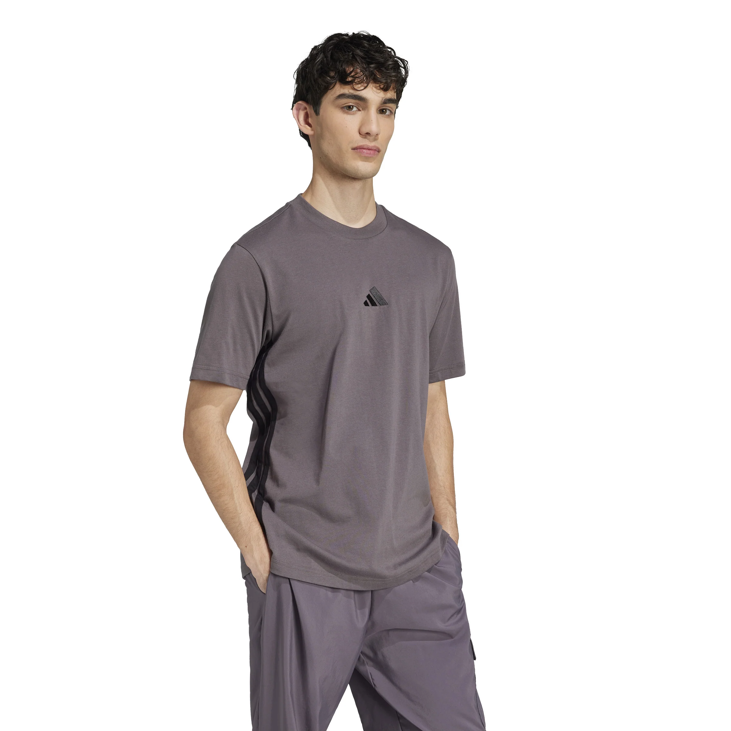 Essentials 3-Stripes Single Jersey T-Shirt - Image 2