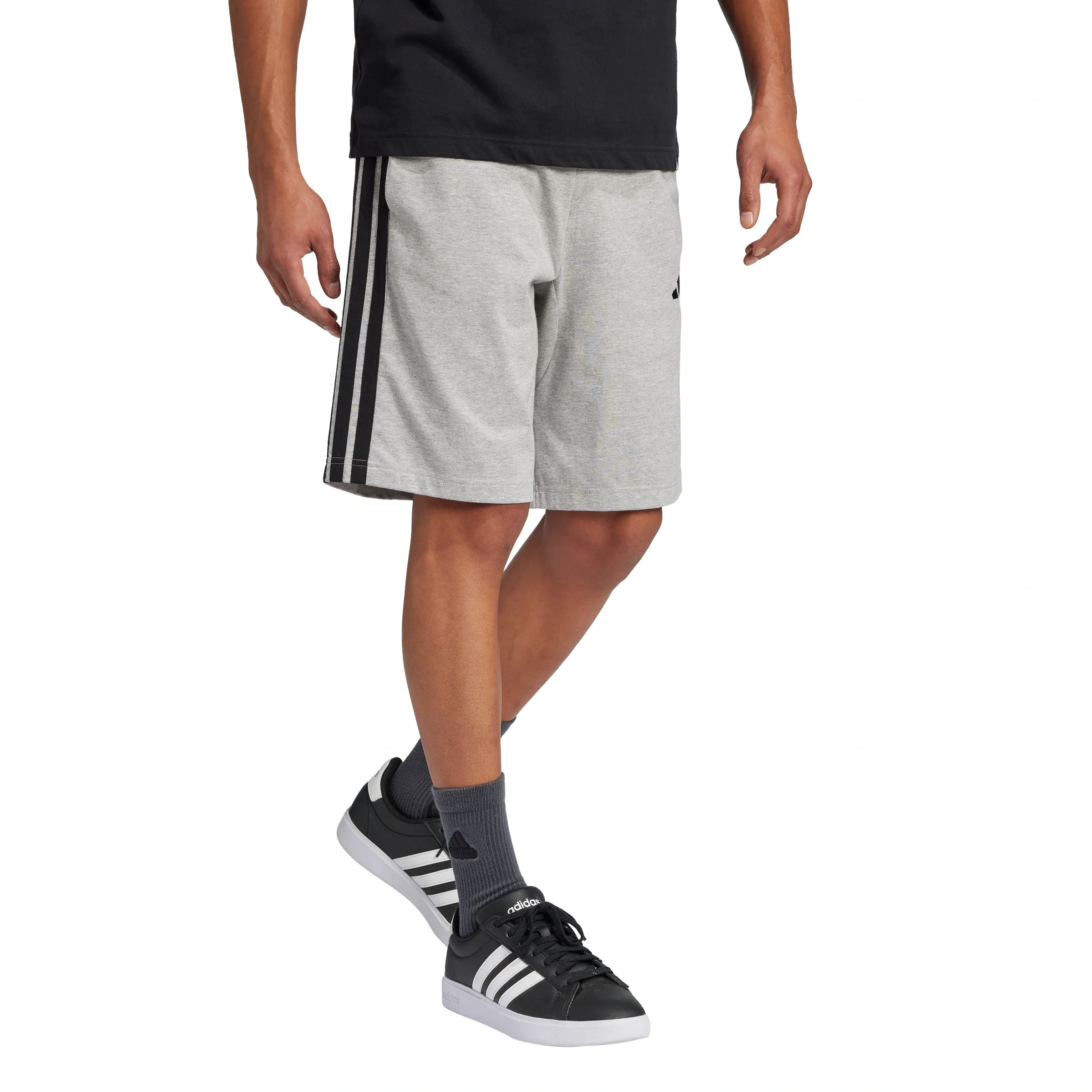 Essential 3-Stripes Single Jersey Shorts 10" - Image 2
