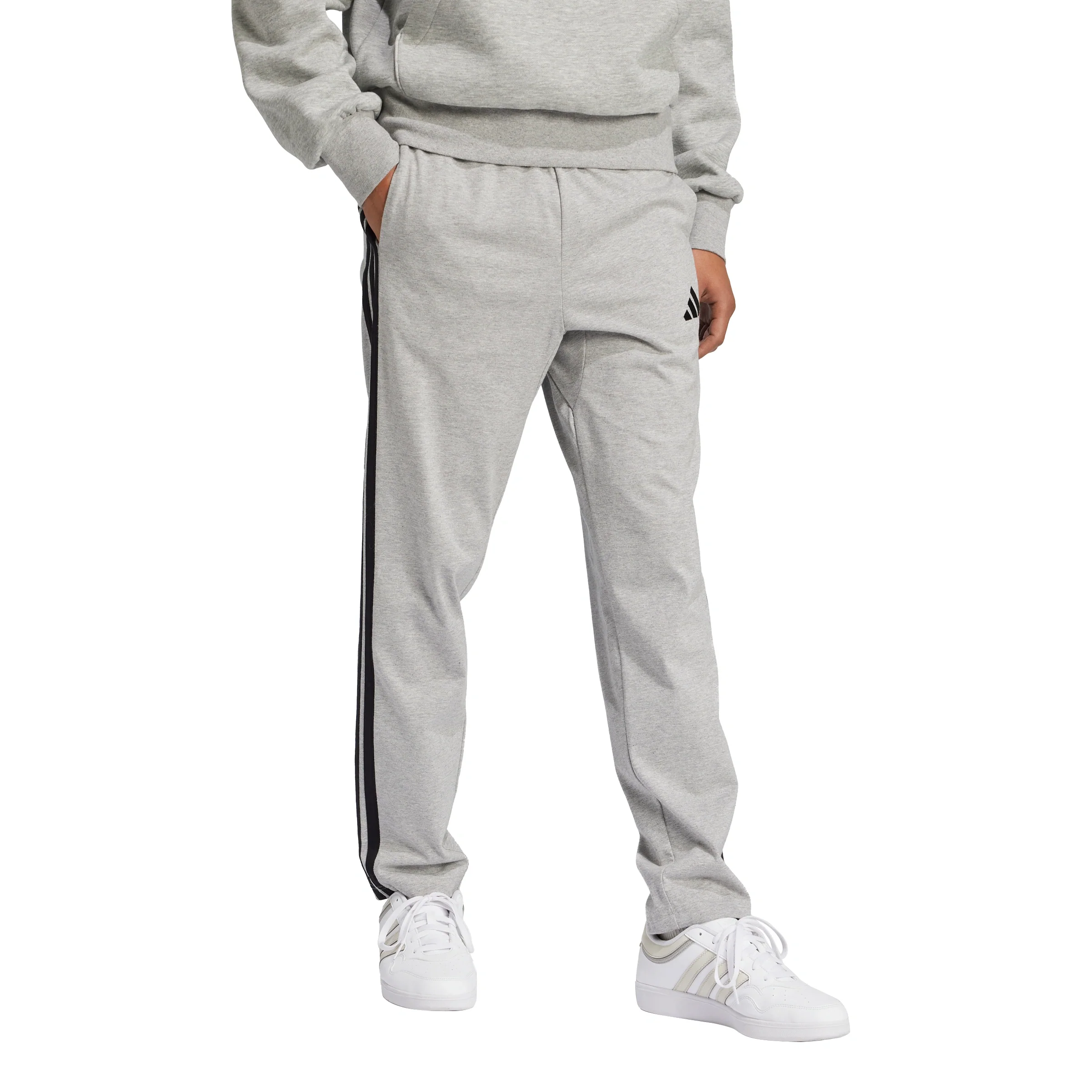 Essentials 3-Stripes Single Jersey Joggers - Image 2