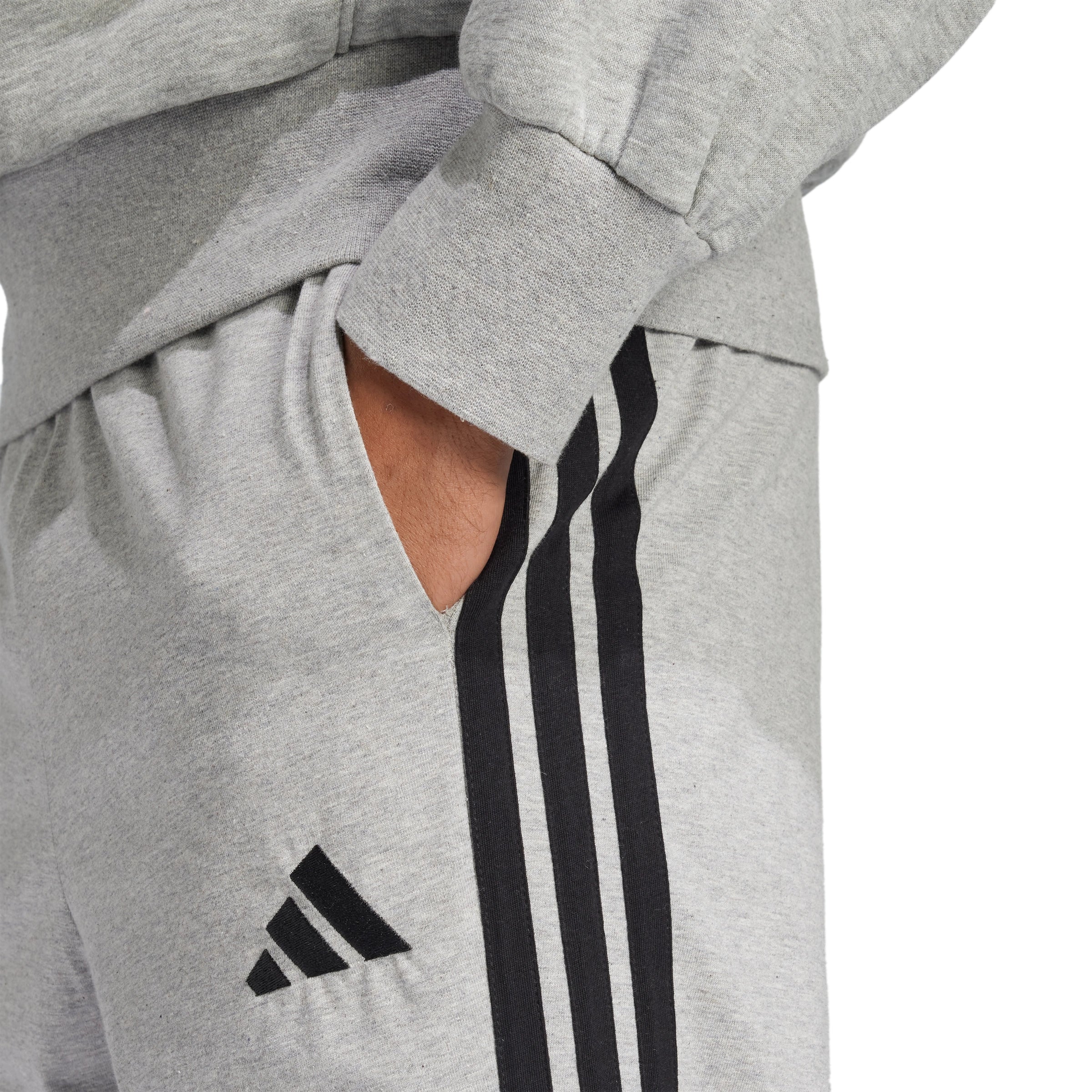 Essentials 3-Stripes Single Jersey Joggers - Image 4