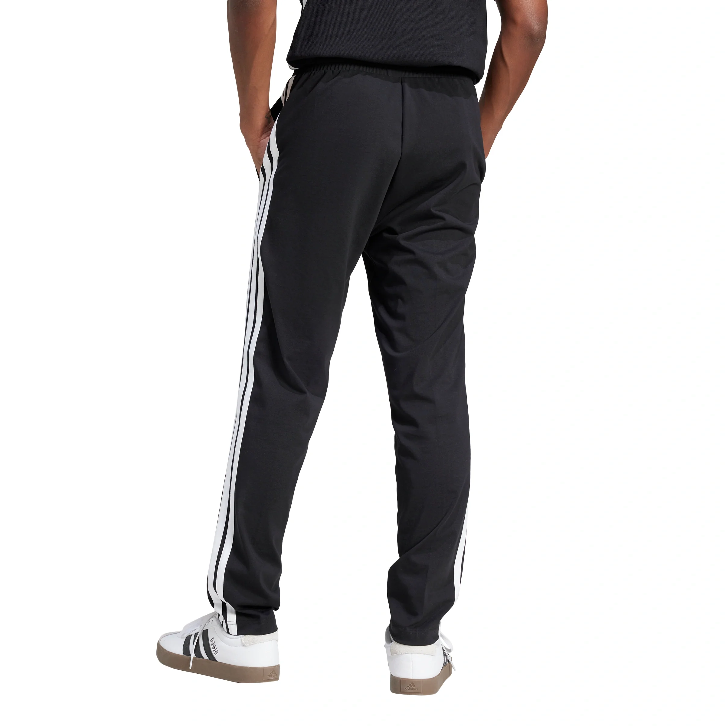 Essentials 3-Stripes Single Jersey Joggers - Image 2