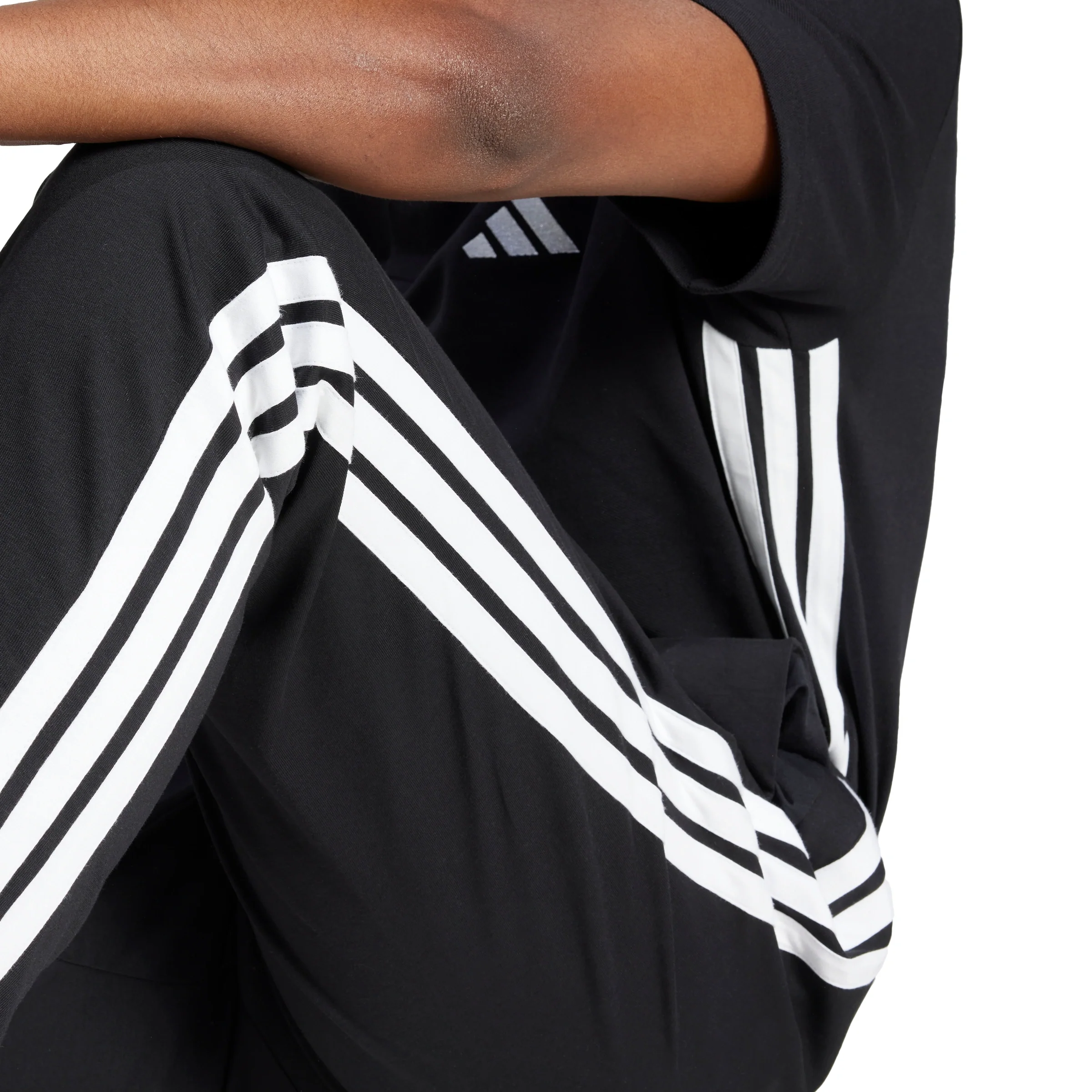 Essentials 3-Stripes Single Jersey Joggers - Image 5