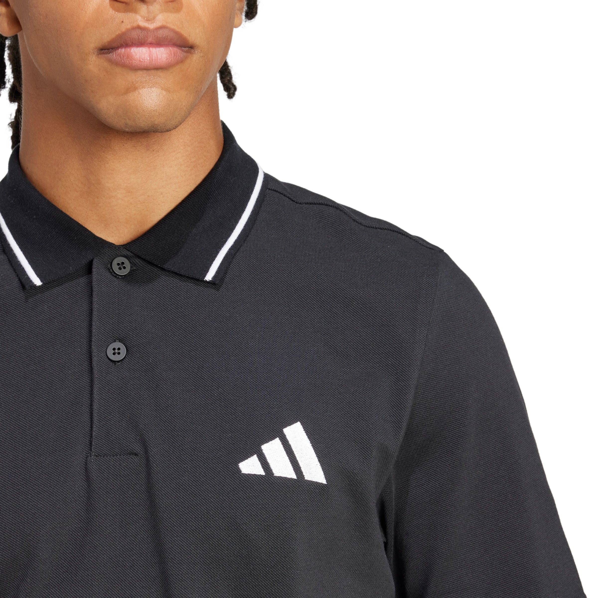 Essentials Small Logo Piqué Polo T-shirt - Image 4