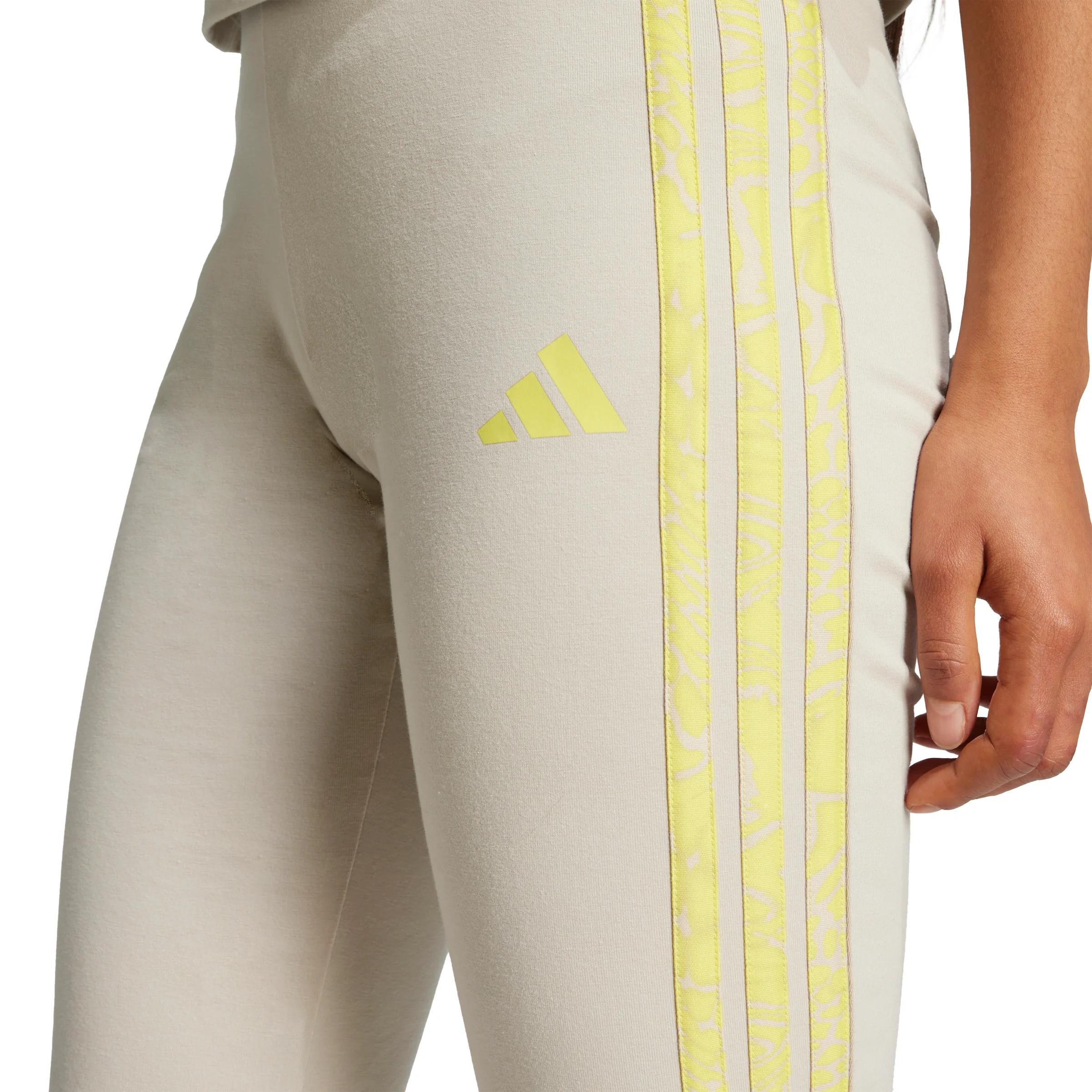Essentials 3-Stripes Print Cotton Leggings - Image 4