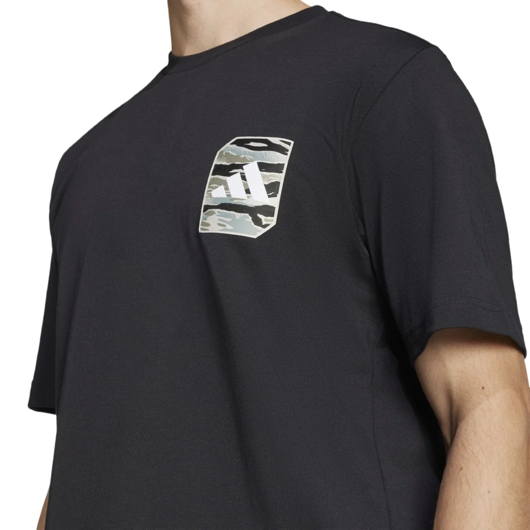 Camo Woven Graphic T-shirt - Image 4