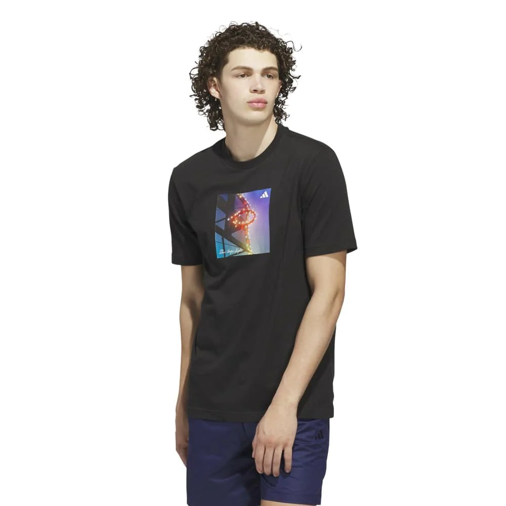 3-Stripes Lights Hoops Graphic T-Shirt - Image 2
