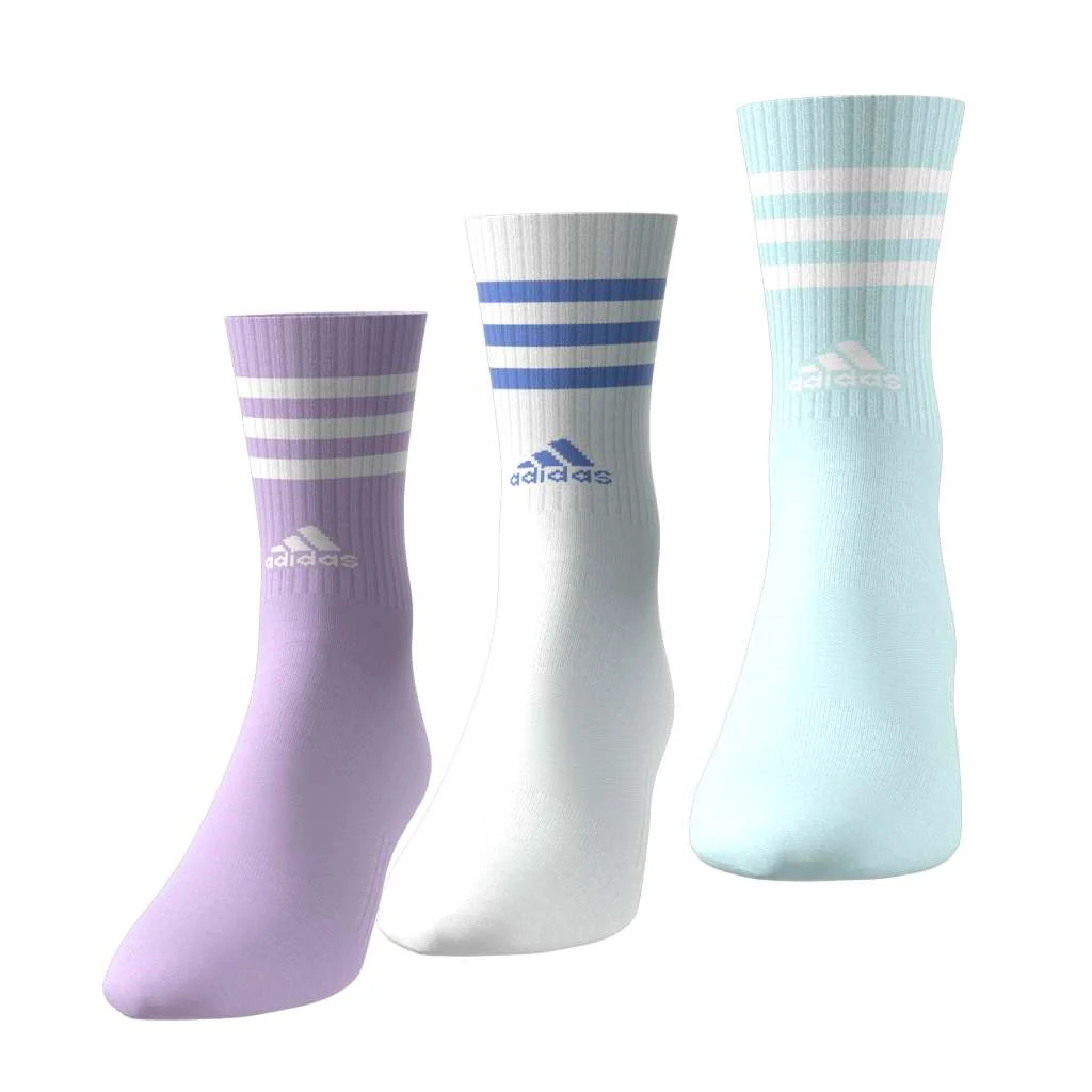 3-Stripes Cushioned Crew Socks 3 Pairs