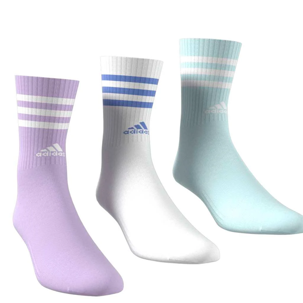 3-Stripes Cushioned Crew Socks 3 Pairs - Image 3