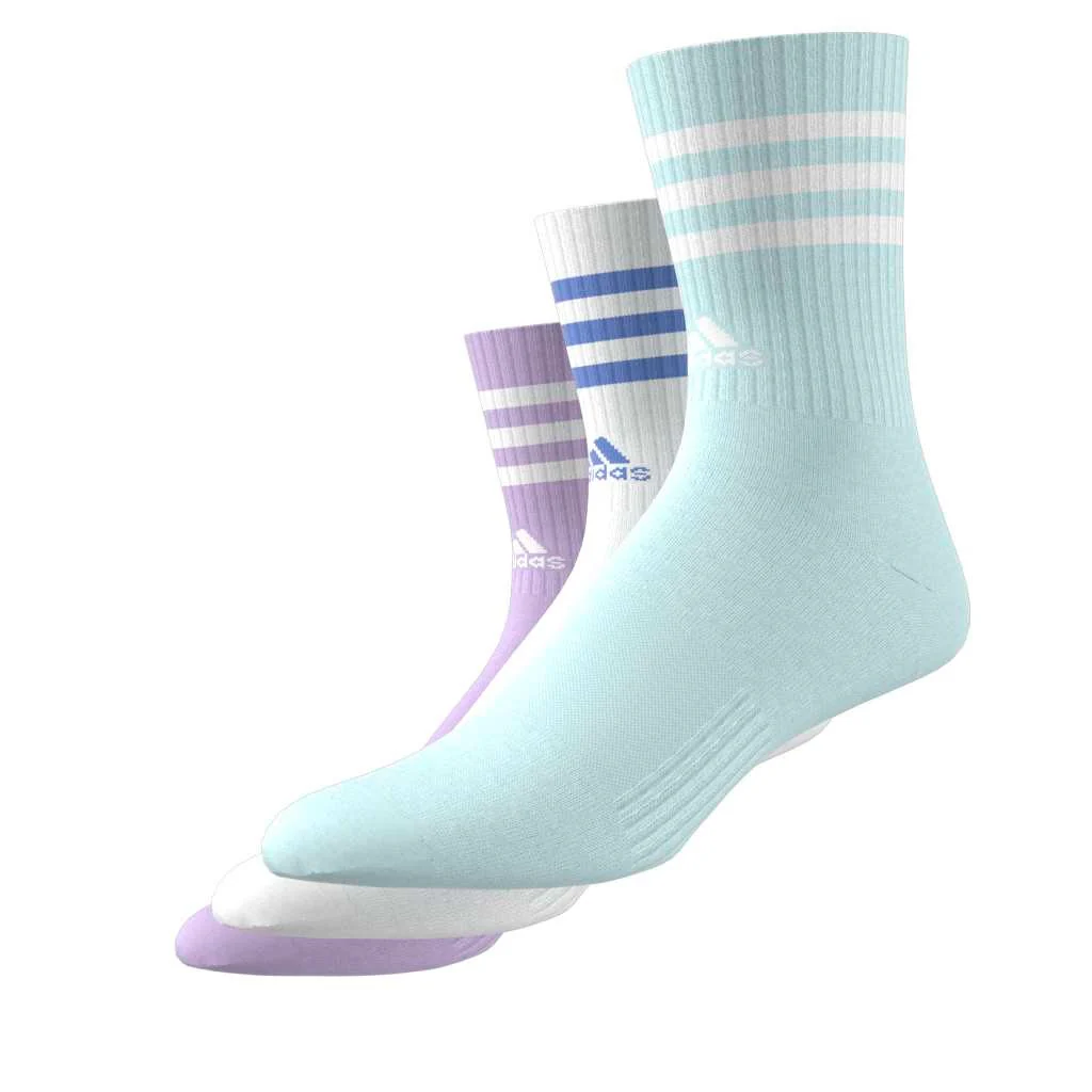 3-Stripes Cushioned Crew Socks 3 Pairs - Image 5
