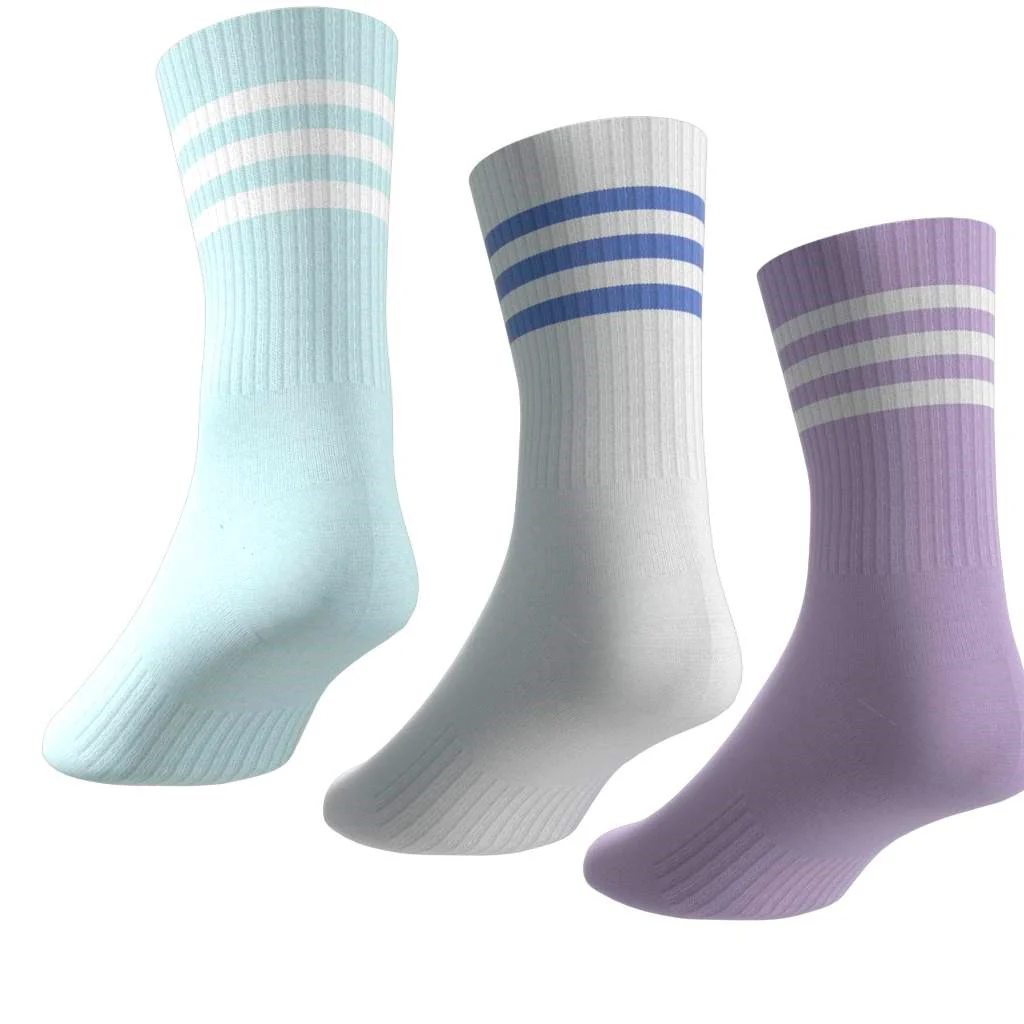 3-Stripes Cushioned Crew Socks 3 Pairs - Image 7