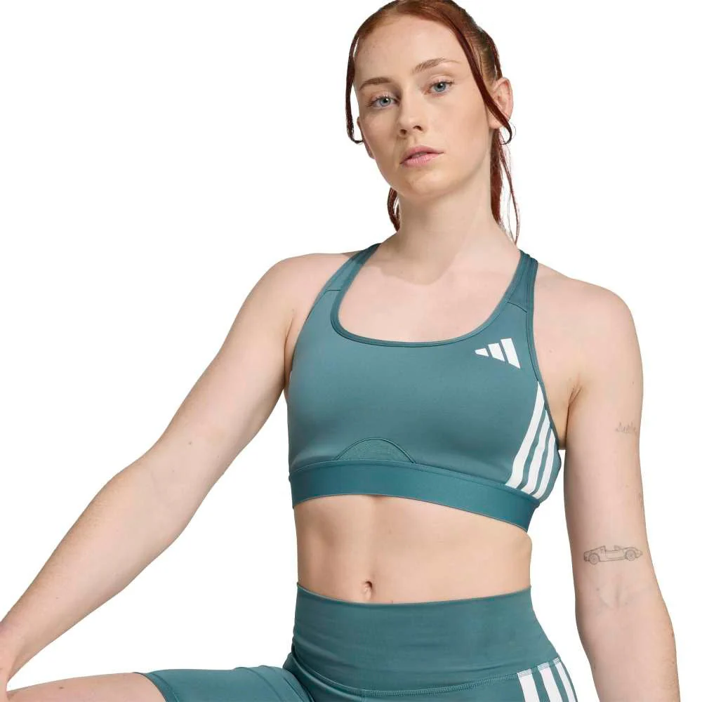 Powerreact Train Medium-Support 3-Stripes Bra - Image 7