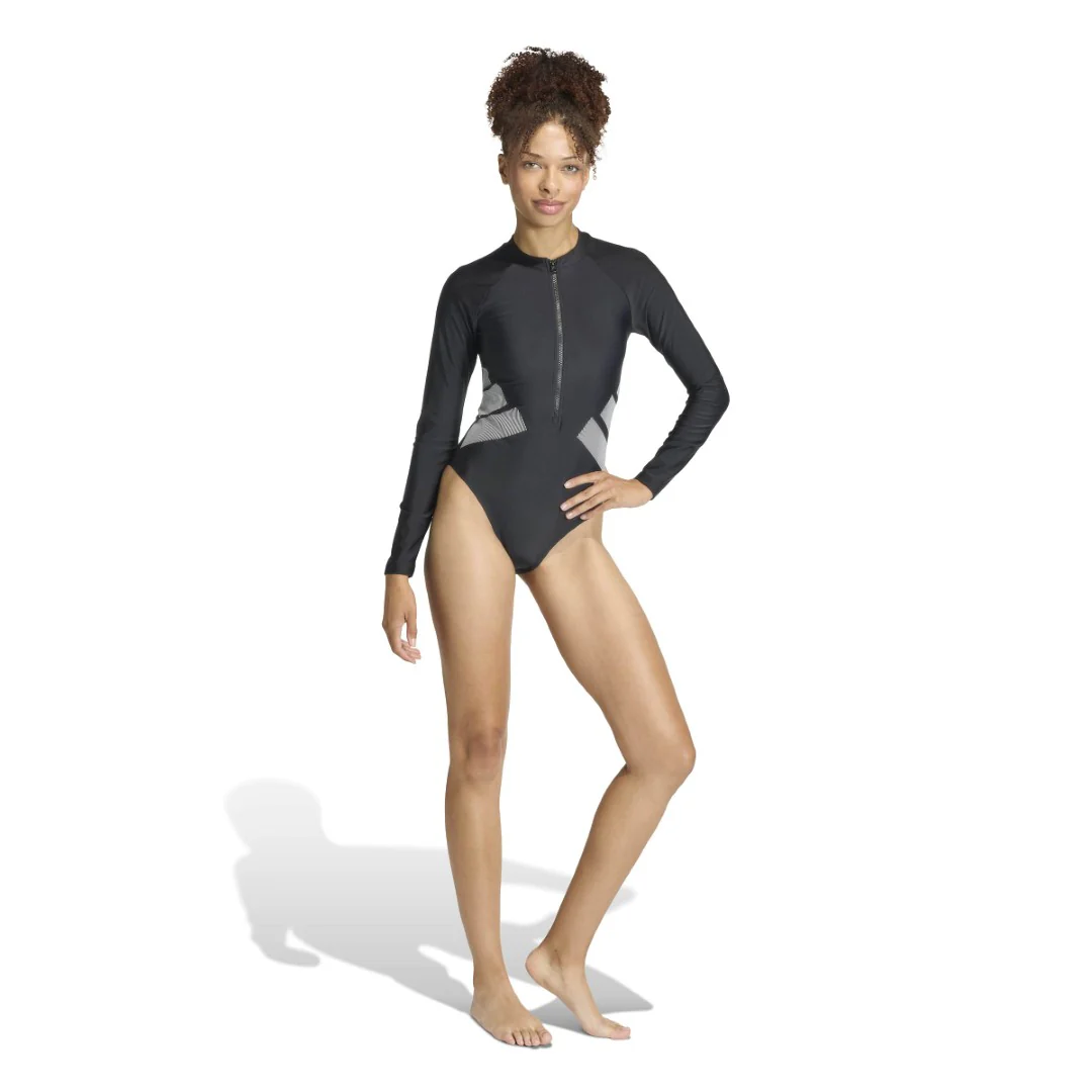 Logo Long Sleeve One-Piece Swimsuit - Image 3