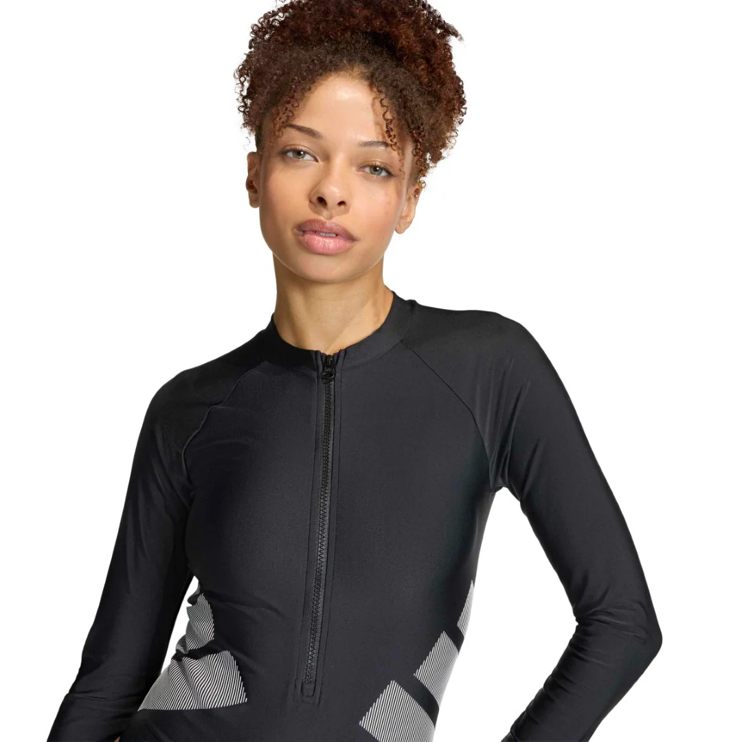Logo Long Sleeve One-Piece Swimsuit - Image 4