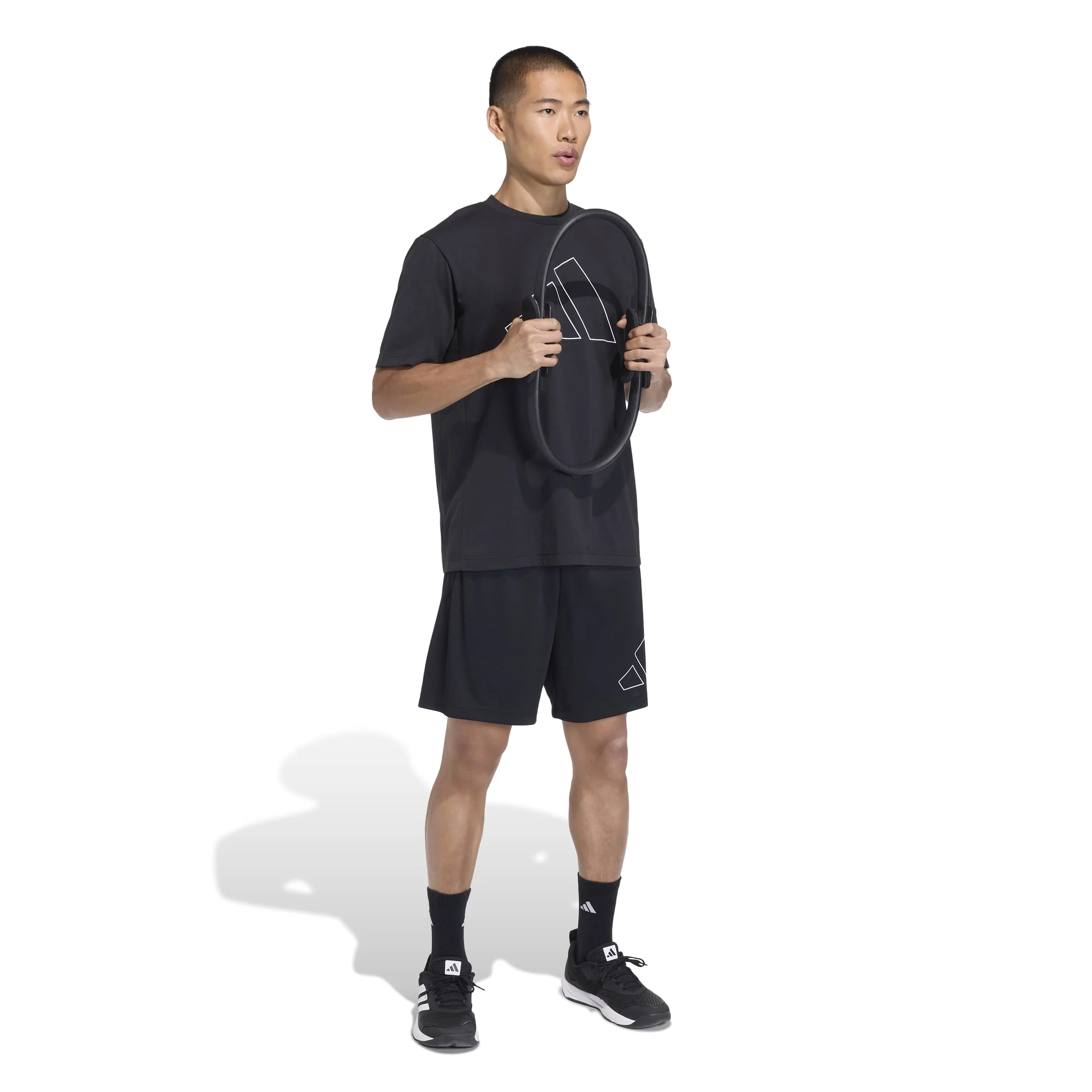 Workout Essentials Base Pique Big Logo Shorts - Image 2