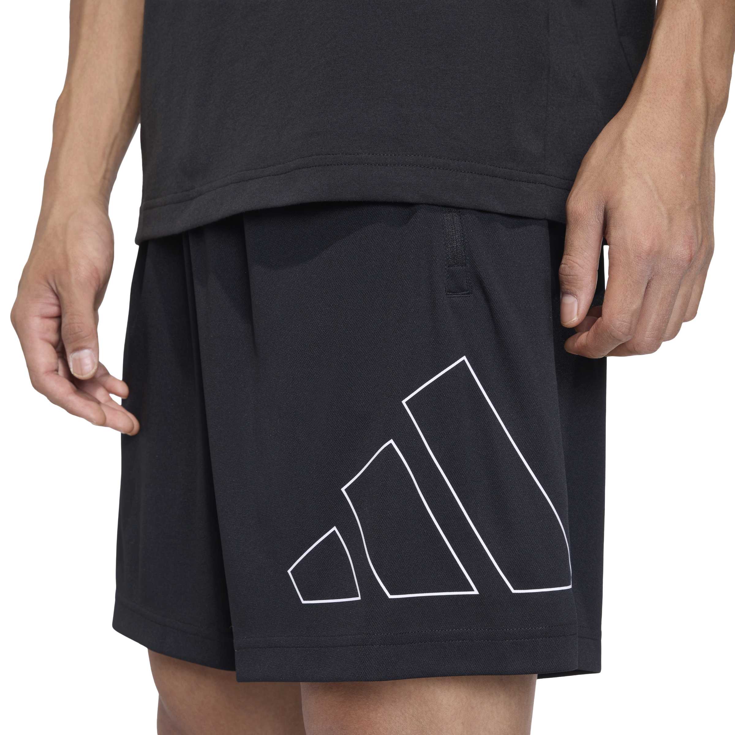 Workout Essentials Base Pique Big Logo Shorts - Image 3