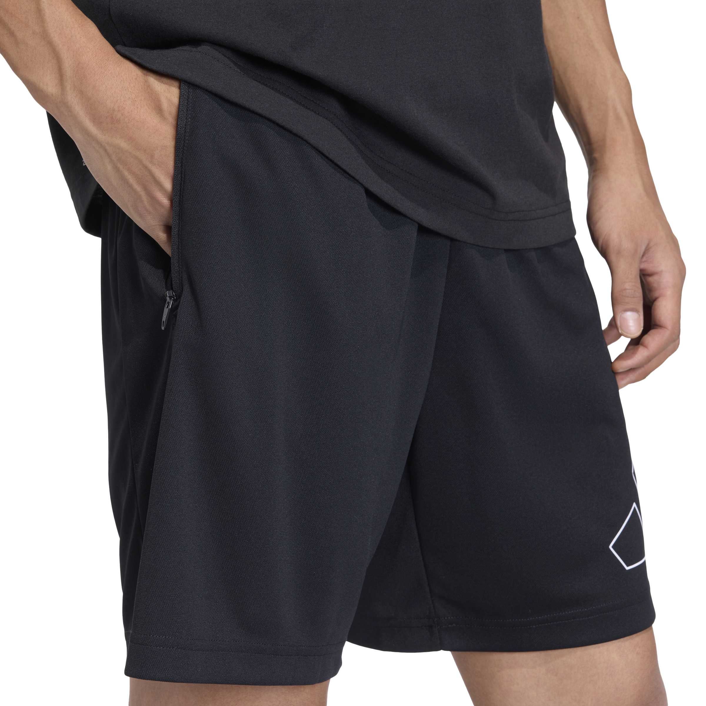 Workout Essentials Base Pique Big Logo Shorts - Image 4