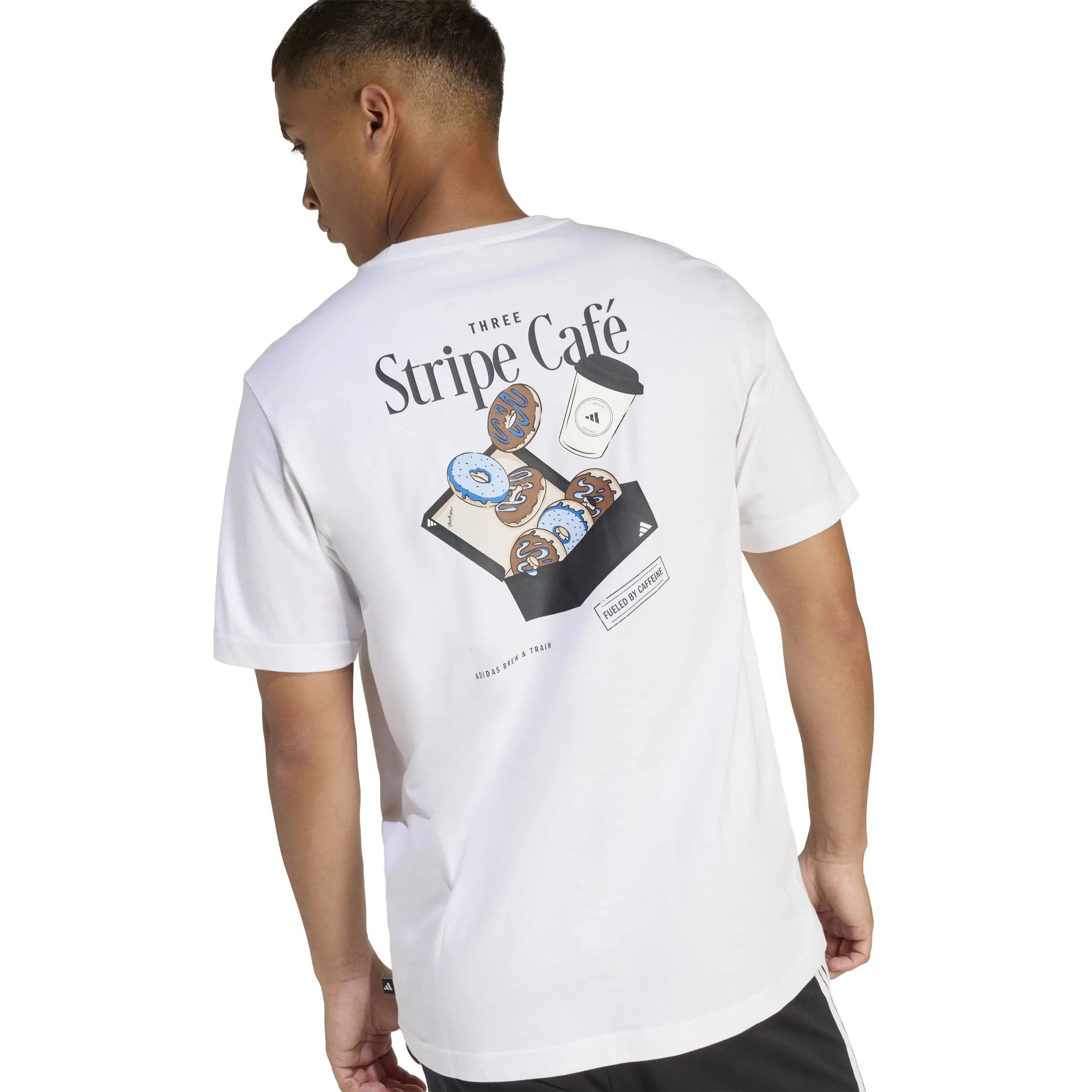 Coffee Cafe Donut Box Graphic T-Shirt - Image 2