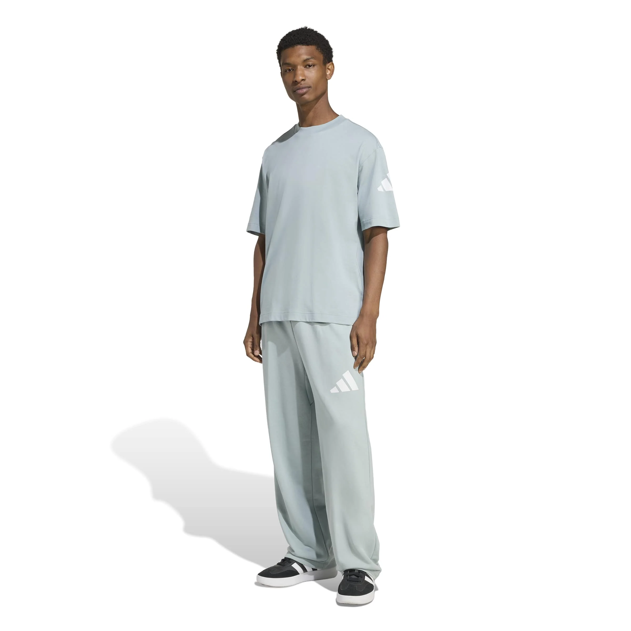 Essentials Wide Leg 3 Bar Logo Pants - Image 2