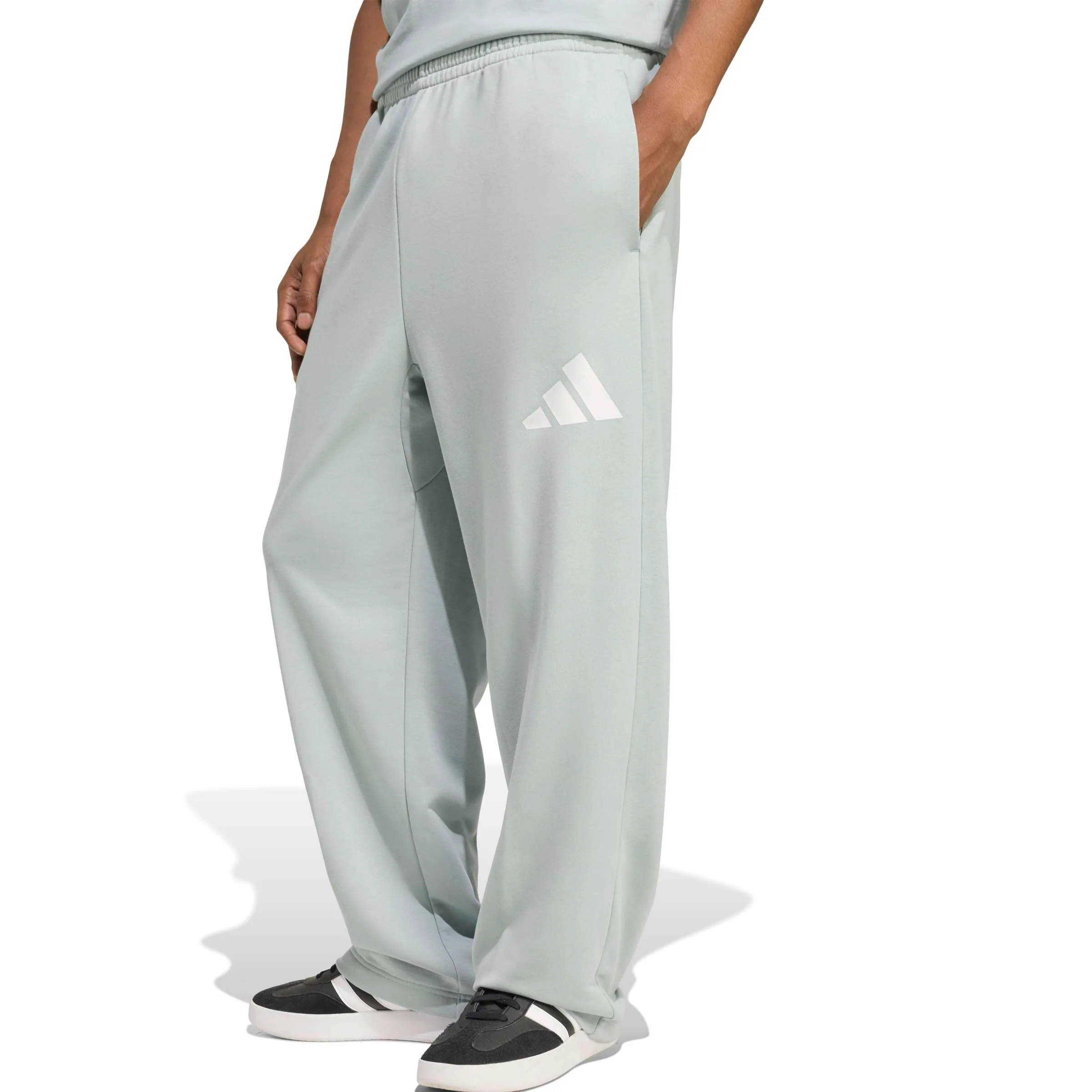 Essentials Wide Leg 3 Bar Logo Pants - Image 3