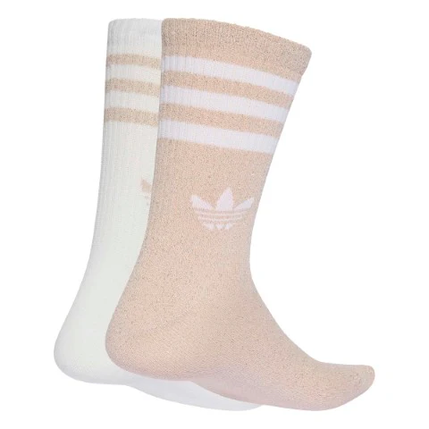 3-Stripes Glitter Crew Socks 2 Pairs - Image 2