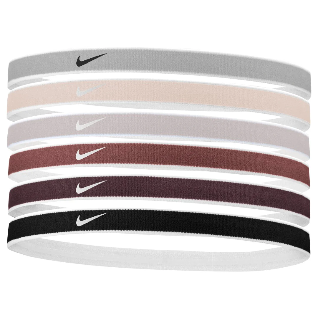 Swoosh Tipped Sports Headbands 6 Pk