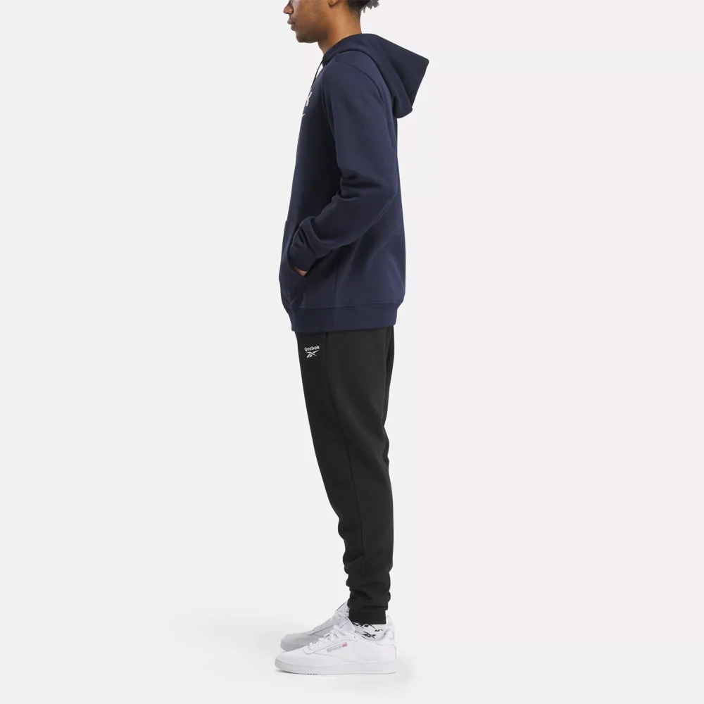 Identity Fleece Stacked Logo Hoodie - Image 5
