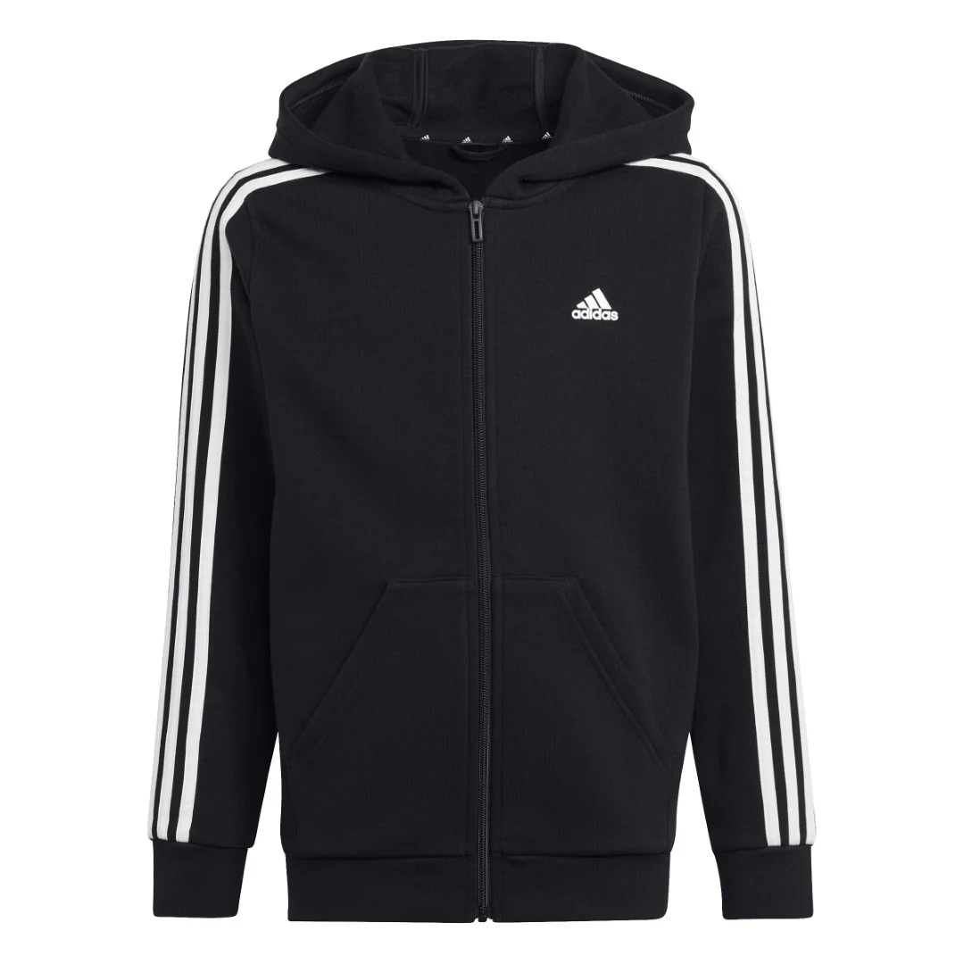 Essentials 3-Stripes Fleece Full-Zip Hoodie - Image 3