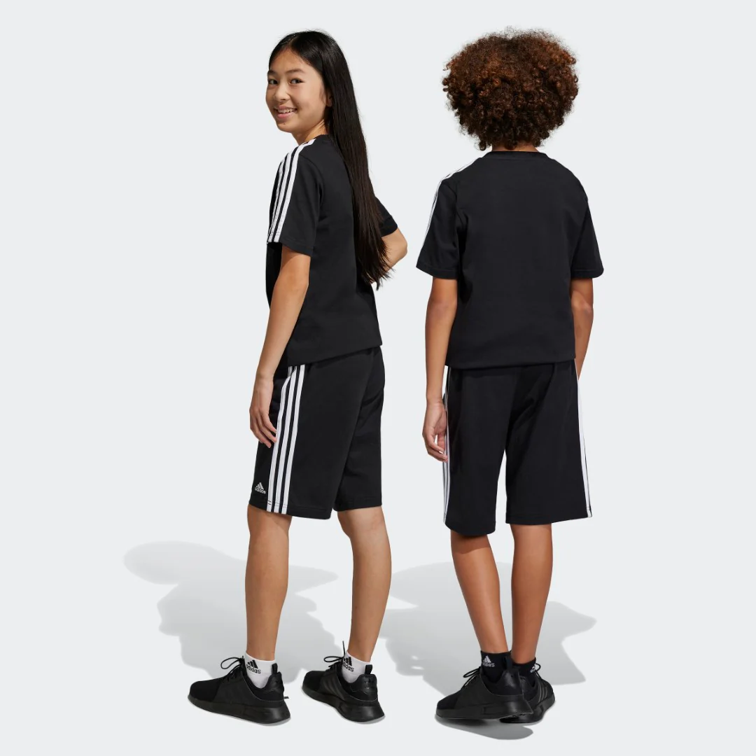Essentials 3-Stripes Knit Shorts - Image 2