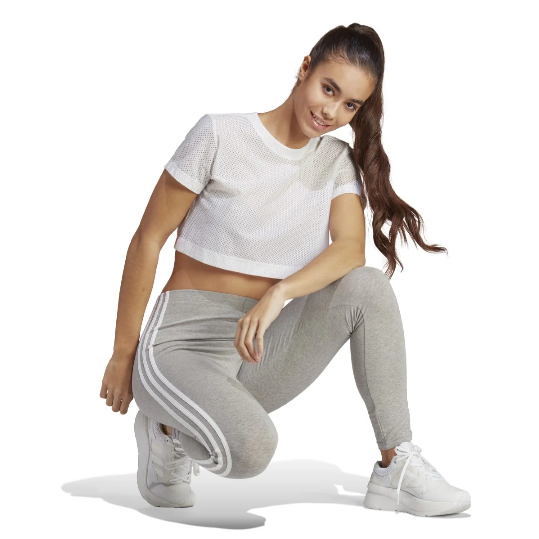 Essentials 3-Stripes High-Waisted Single Jersey Leggings - Image 3