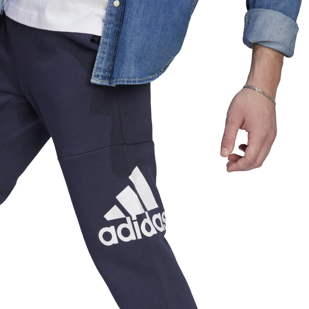 Essentials Fleece Tapered Cuff Big Logo Joggers - Image 4