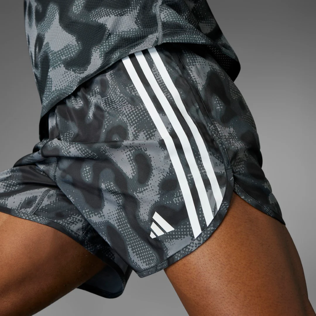 Own the Run 3-Stripes Allover Print Shorts - Image 10