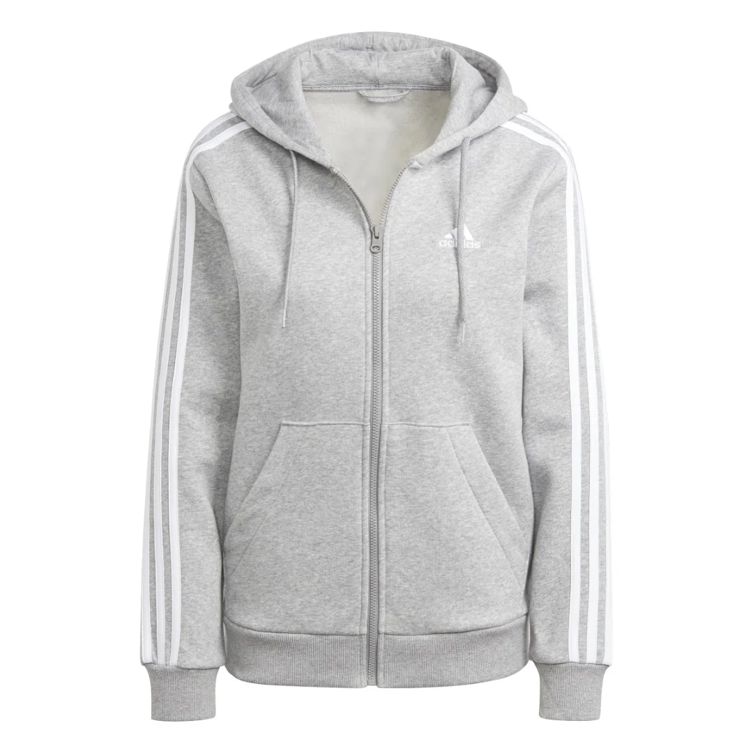 Essentials 3-Stripes Full-Zip Fleece Hoodie - Image 8