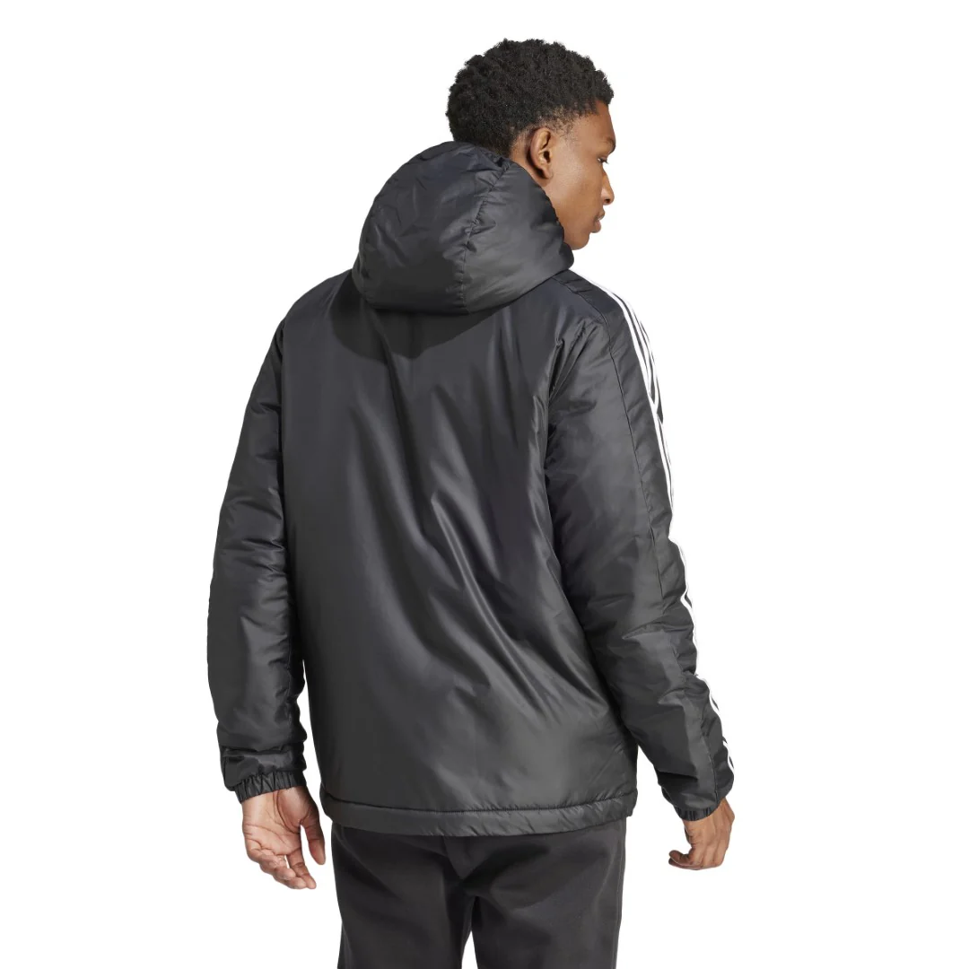 Essentials 3-Stripes Insulated Hooded Jacket - Image 2