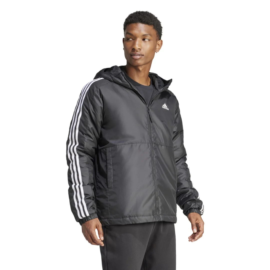 Essentials 3-Stripes Insulated Hooded Jacket - Image 3