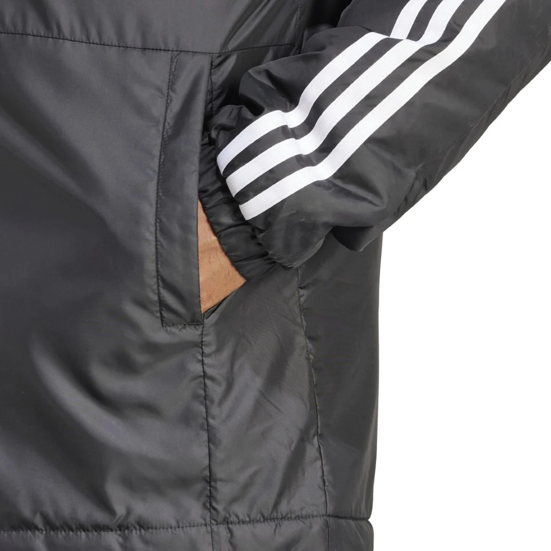 Essentials 3-Stripes Insulated Hooded Jacket - Image 4