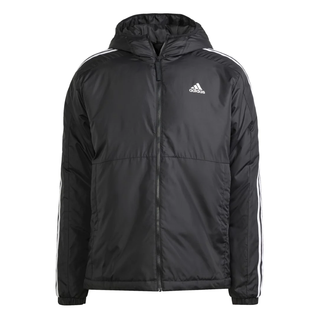 Essentials 3-Stripes Insulated Hooded Jacket - Image 6