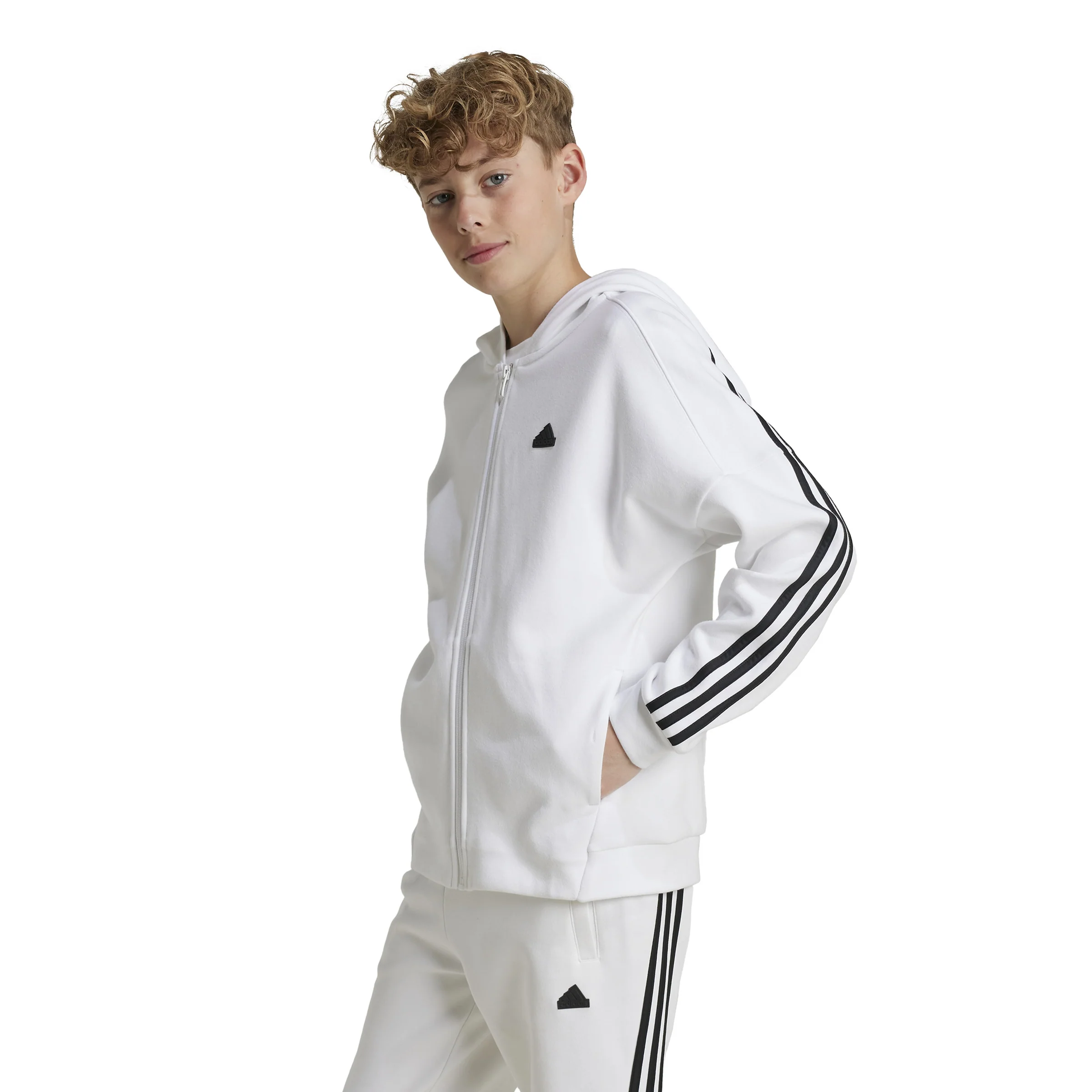 Future Icons 3-Stripes Full-Zip Hooded Track Top - Image 6