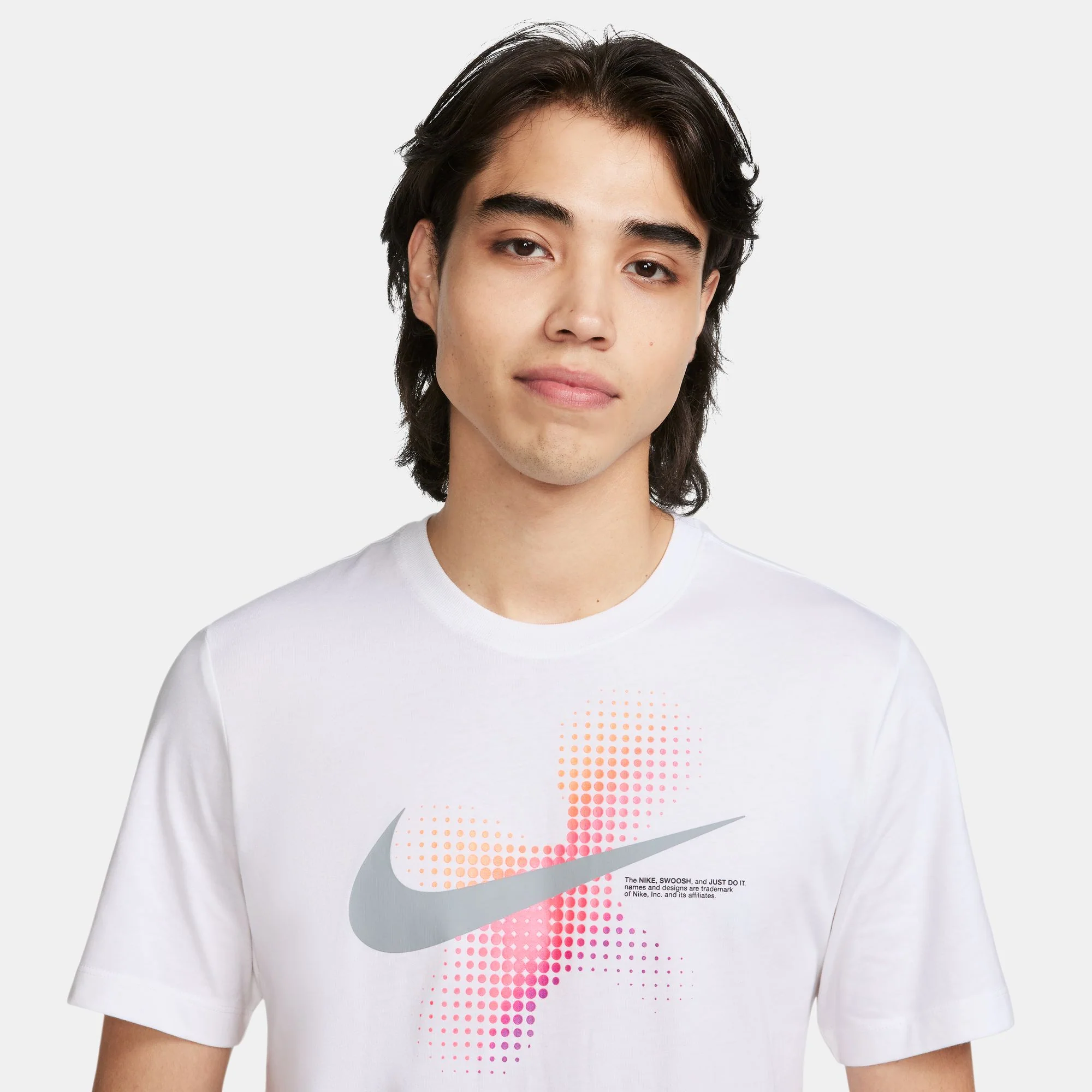 Swoosh Dot Print Graphic T-shirt - Image 4