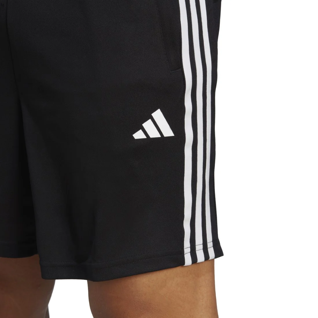 Train Essentials Piqué 3-Stripes Training Shorts - Image 4