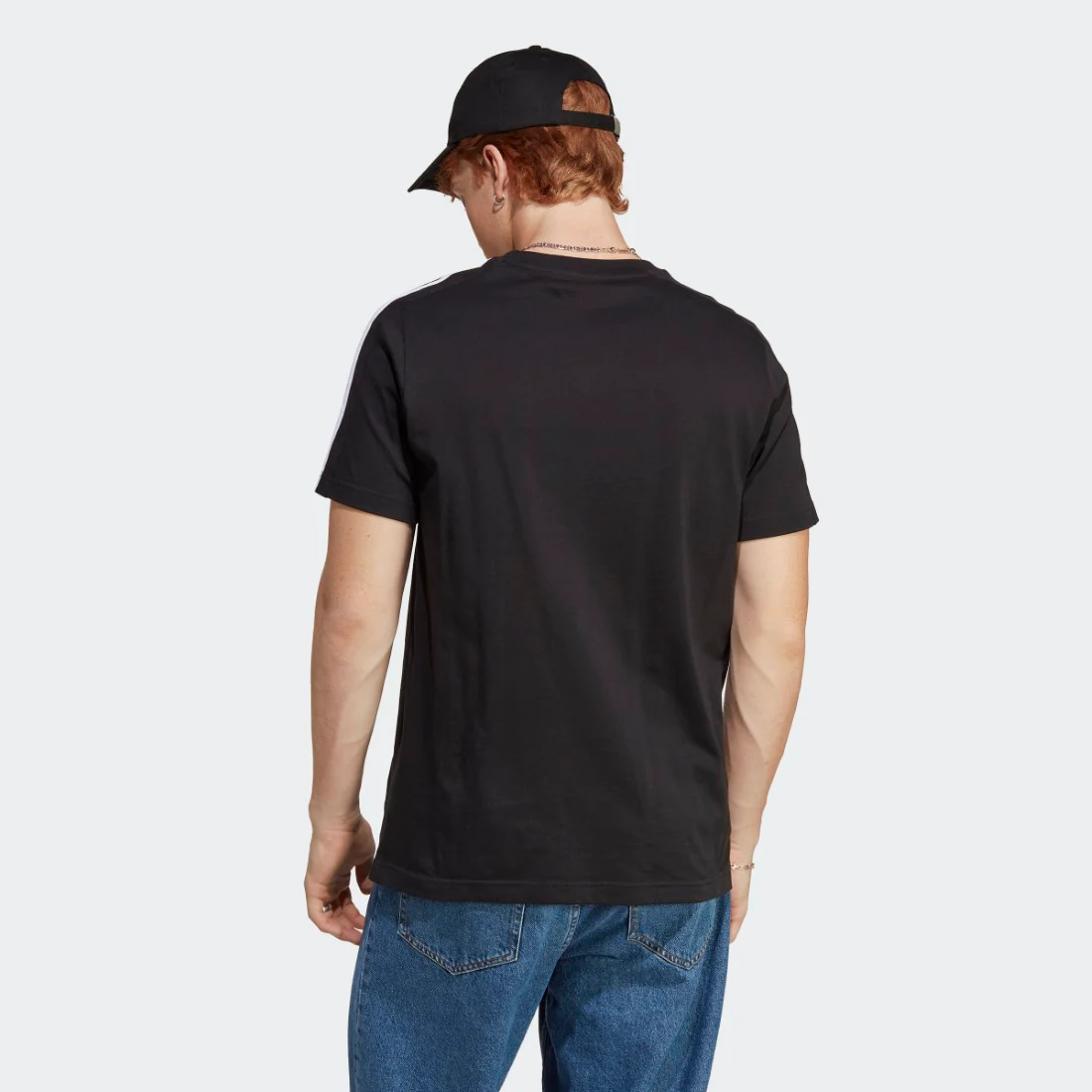 Essentials Single Jersey 3-Stripes T-Shirt - Image 2