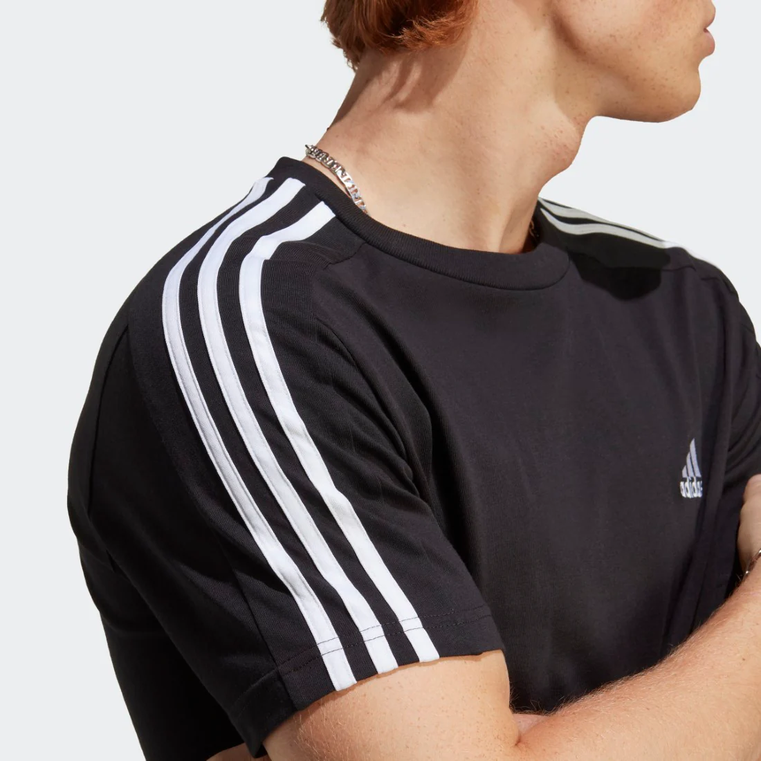 Essentials Single Jersey 3-Stripes T-Shirt - Image 6