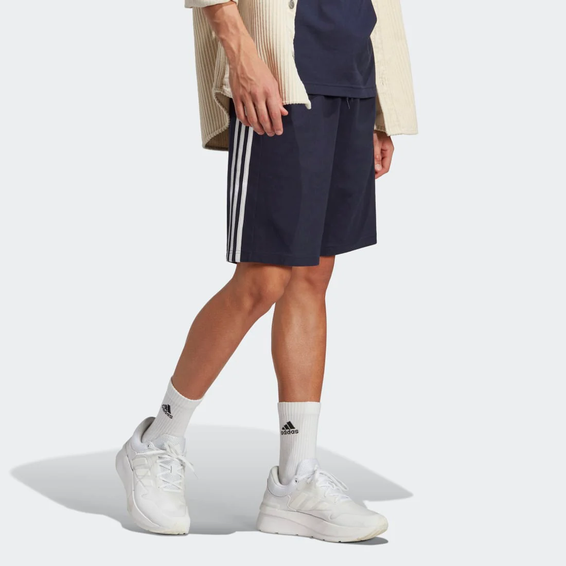 Essentials Single Jersey 3-Stripes Shorts - Image 3