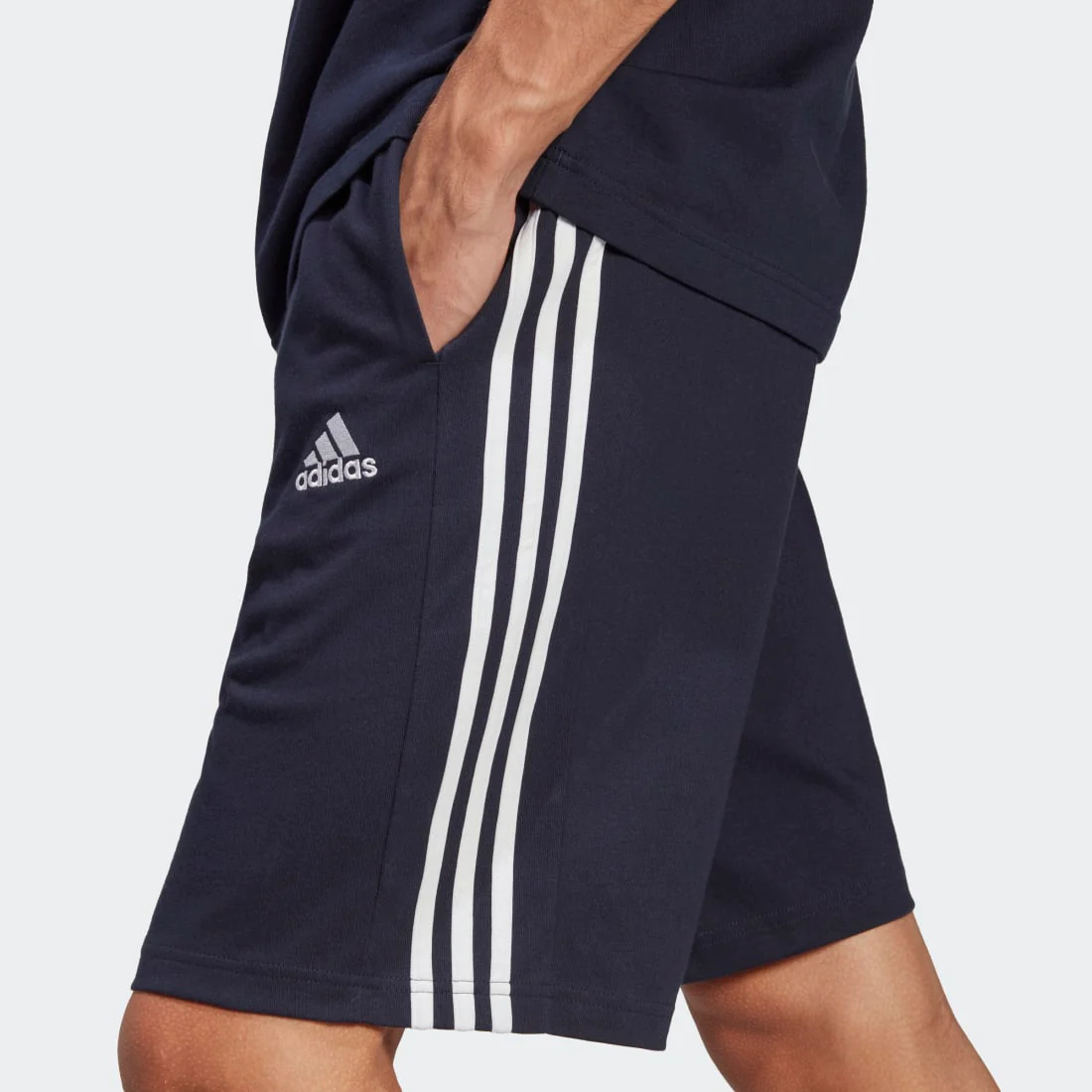 Essentials Single Jersey 3-Stripes Shorts - Image 4