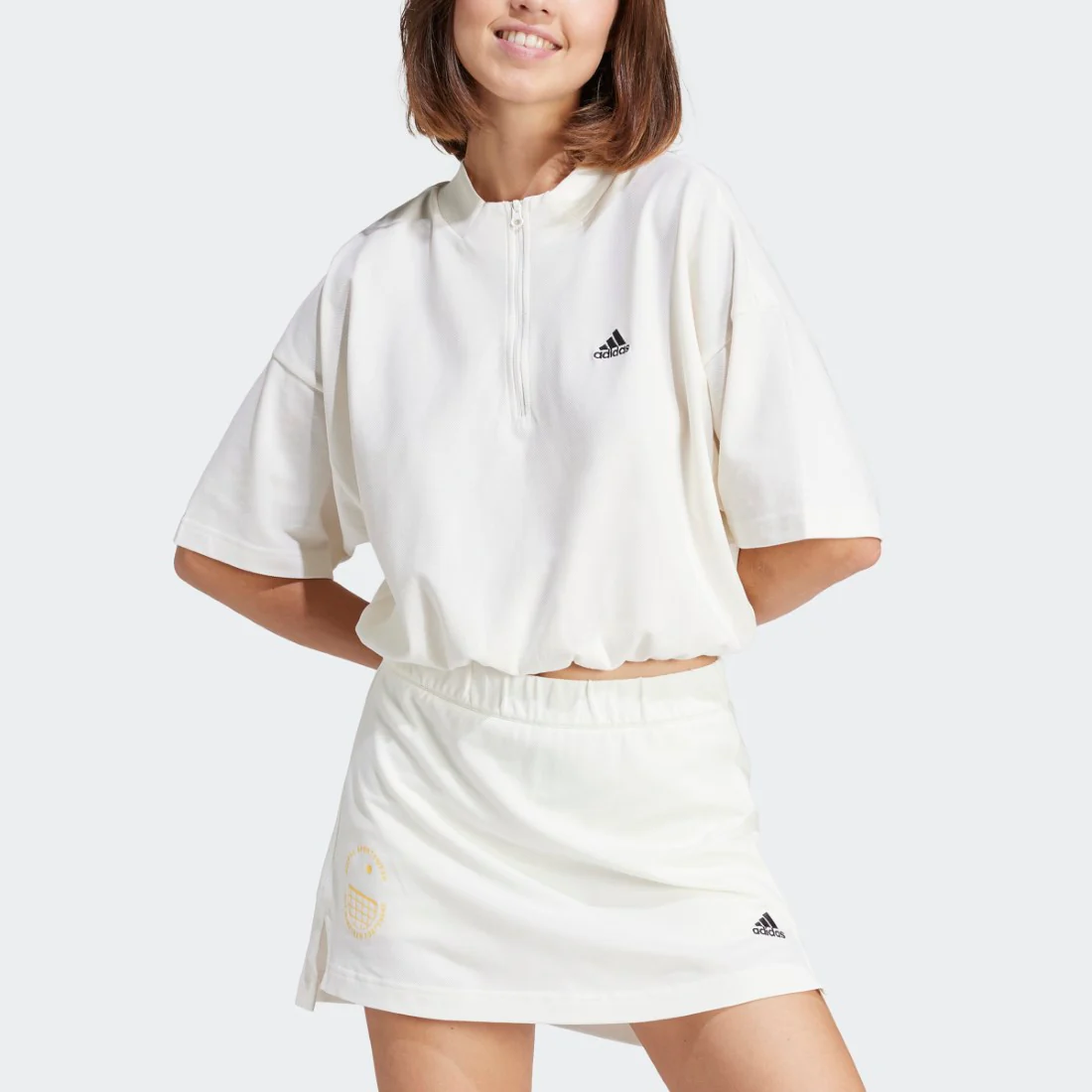 Sportswear Resort Graphic Crop Half-Zip T-Shirt - Image 2
