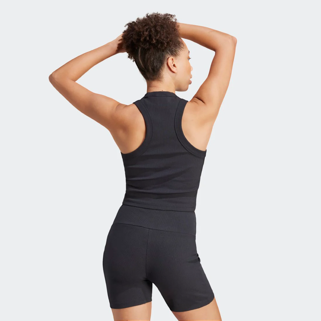 Lounge Ribbed Crop Tank Top - Image 2
