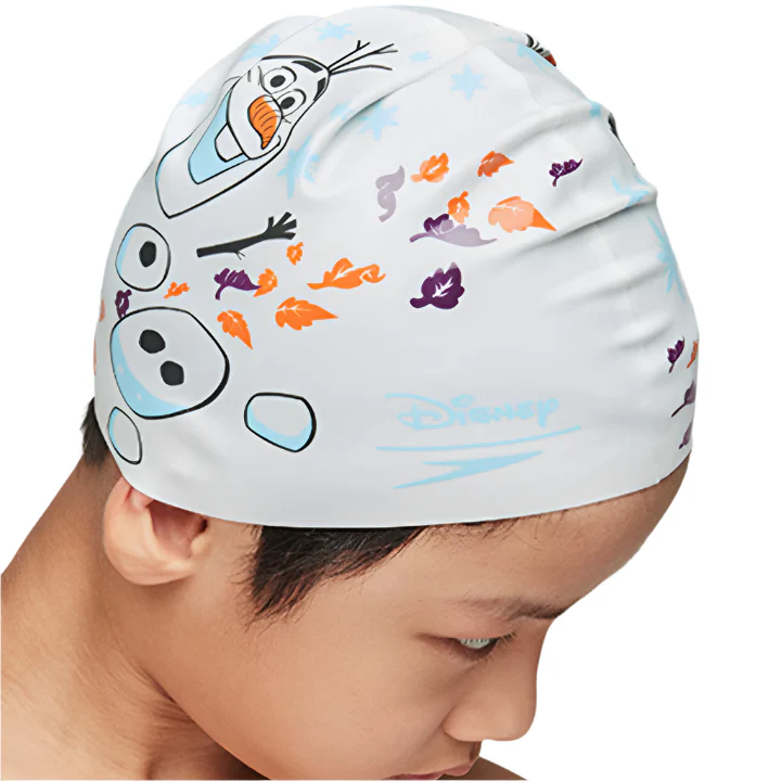 Frozen 2 Olaf Slogan Swimming Cap - Image 3