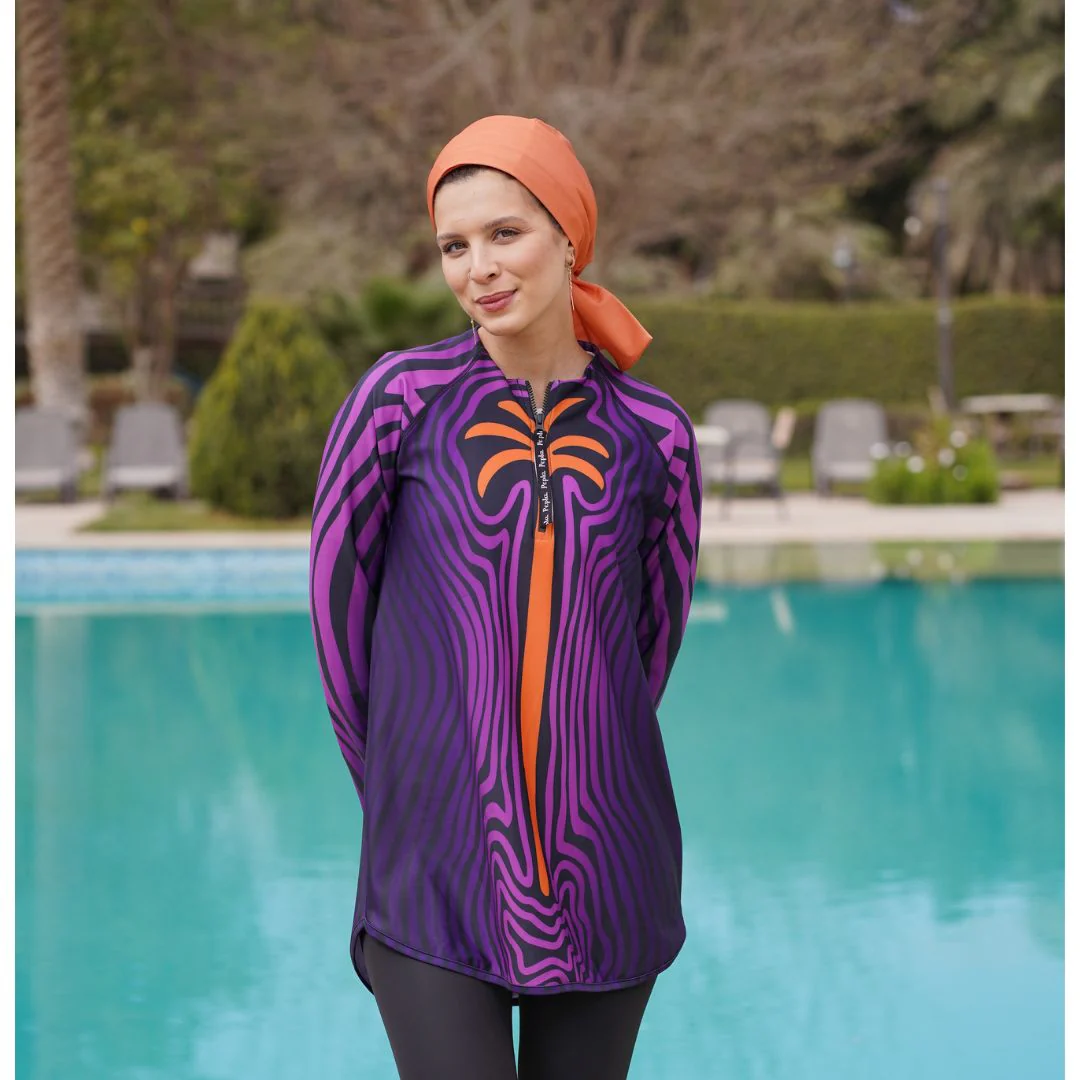 Retro Palm Long Rashguard - Image 4