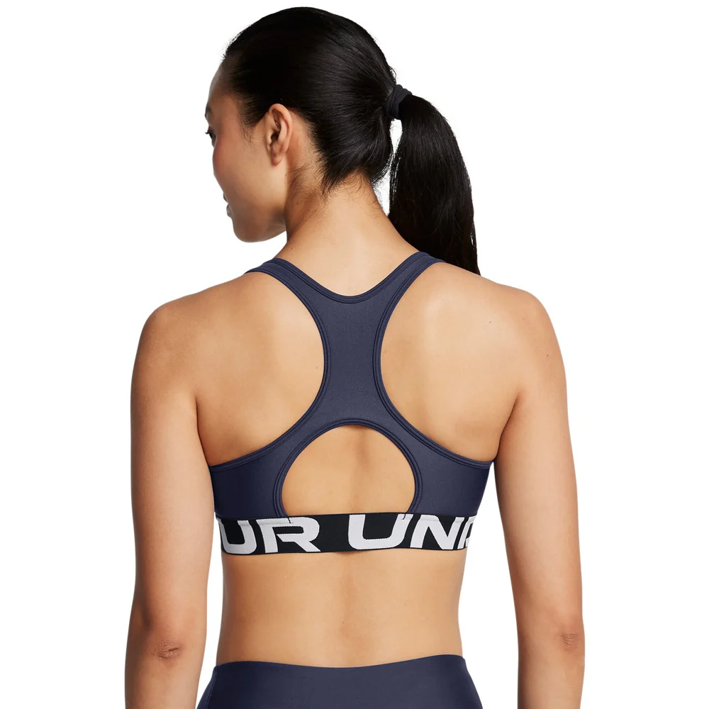 HeatGear® Armour Mid Branded Sports Bra - Image 11