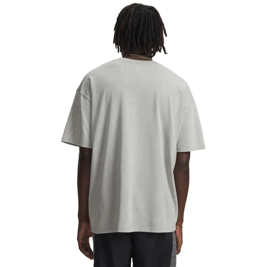 UA Heavyweight Logo Wash Oversized Short Sleeve - Image 2