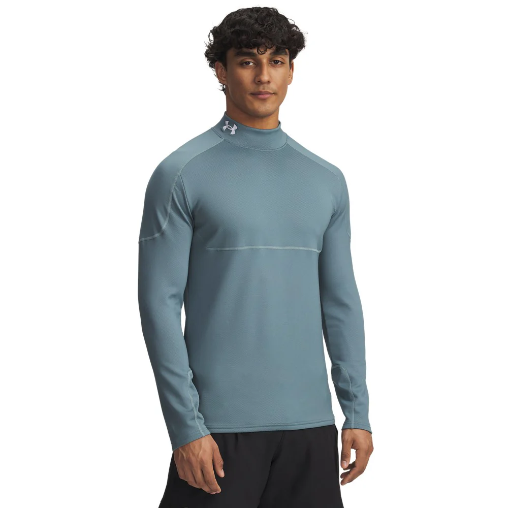 UA Cold Weather Grid Long Sleeve Mock Neck Top